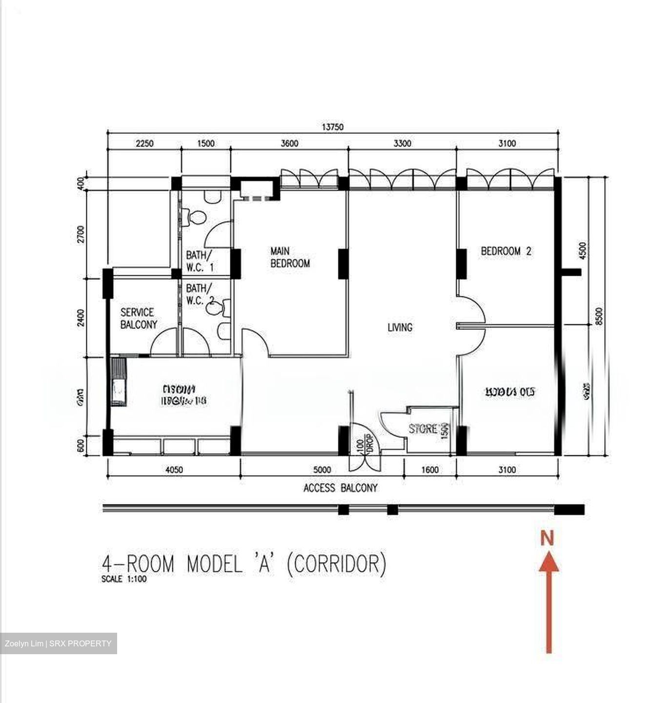 Blk 82 Lorong 4 Toa Payoh (Toa Payoh), HDB 4 Rooms #616579391